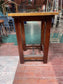 Solid Wood High Poseur Table | Rustic Industrial Bar Table | Pub Café Bar