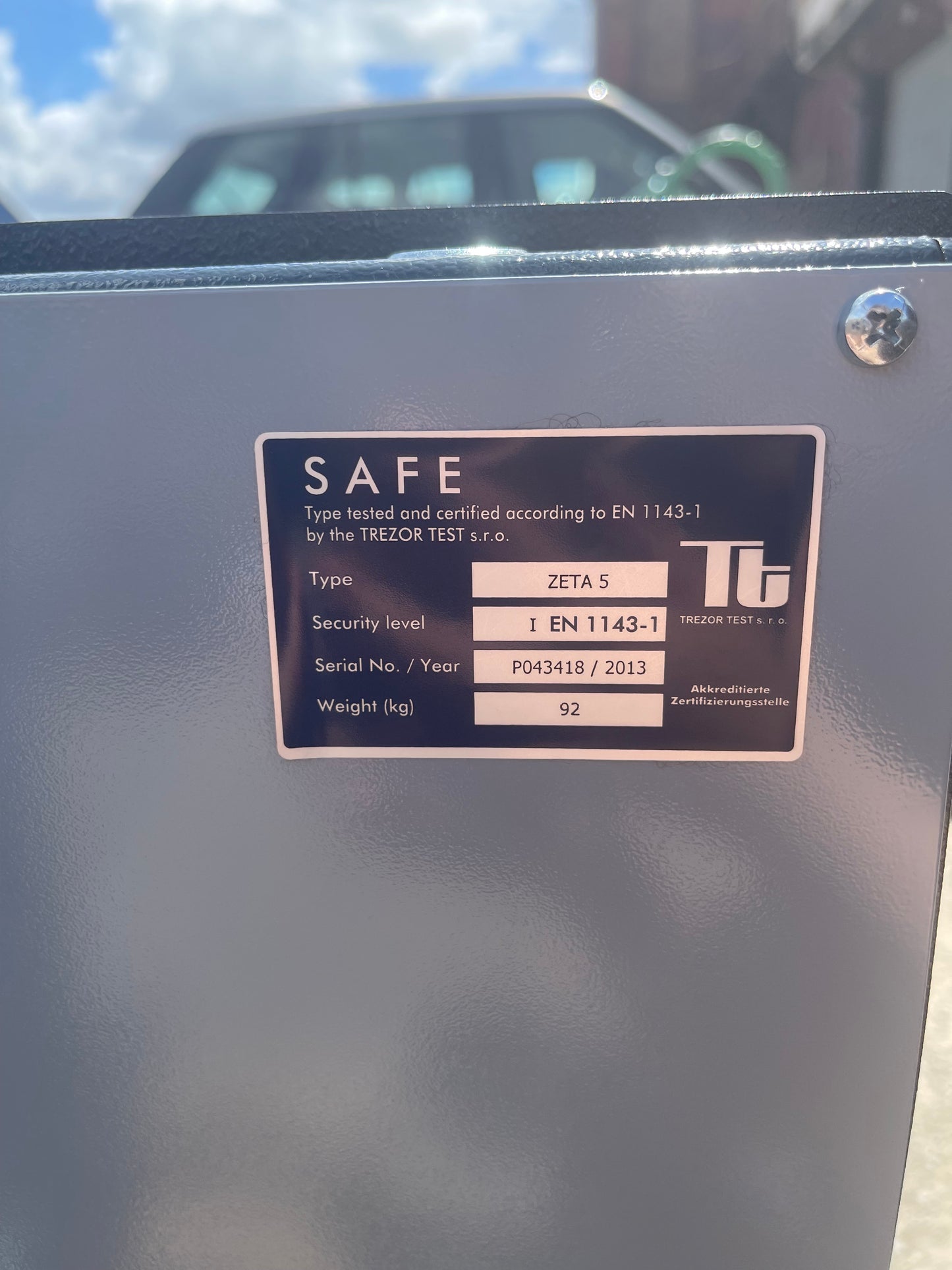 Chubbsafe Zeta Grade Zero