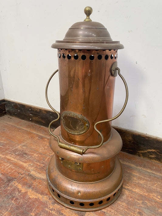 RARE antique copper heater from Rippingille's