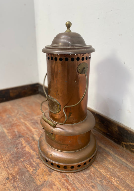 RARE antique copper heater from Rippingille's