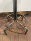 Set of 4 Industrial Style Swivel Bar Stools– Tan Leather Effect & Chrome