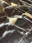 Round marble effect coffee table