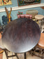 Oval wood poseur table