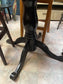 Oval wood poseur table