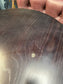 Oval wood poseur table
