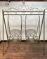 Vintage style swinging metal love seats