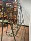 Vintage style swinging metal love seats