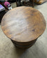 Barrel with round table top and 4 stools for pub / bar