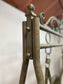 Vintage style swinging metal love seats