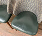 Matching set of 5 fabric and faux leather dining / pub chairs