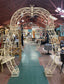 Ornate metal garden arch