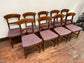 Set of 9 solid wood pub dining chairs