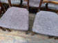 Set of 9 solid wood pub dining chairs