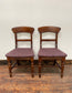 Set of 9 solid wood pub dining chairs