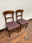 Set of 9 solid wood pub dining chairs