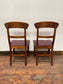 Set of 9 solid wood pub dining chairs