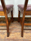 Set of 9 solid wood pub dining chairs