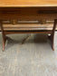 Vintage Mid-Century Teak Drop-Leaf Extender Side Table / Antique Console Table