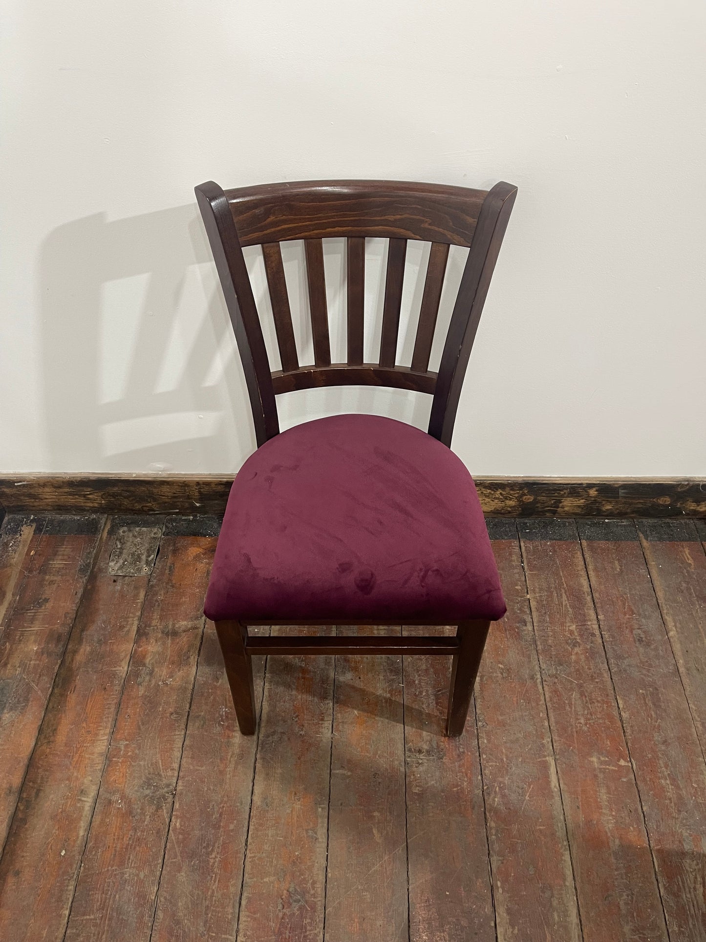 Set of 10 Classic Dining Chairs – Mixed Patterned Upholstery, Brand New Pads