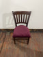 Set of 10 Classic Dining Chairs – Mixed Patterned Upholstery, Brand New Pads