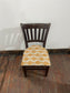 Set of 10 Classic Dining Chairs – Mixed Patterned Upholstery, Brand New Pads