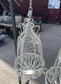 Ornate metal hanging basket