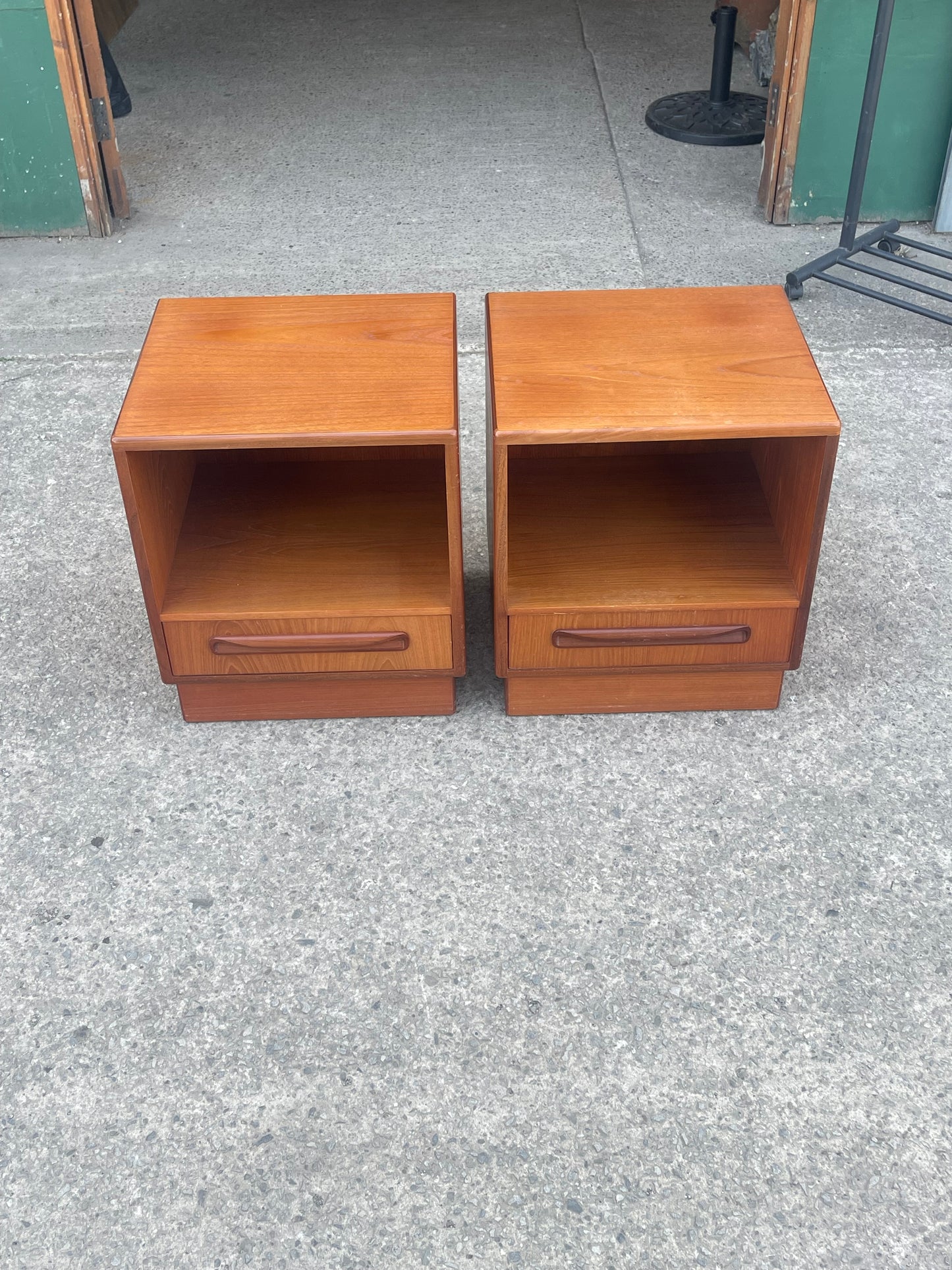Pair of G Plan Fresco Teak Bedside Cabinets Mid Century Vintage Bedside Tables