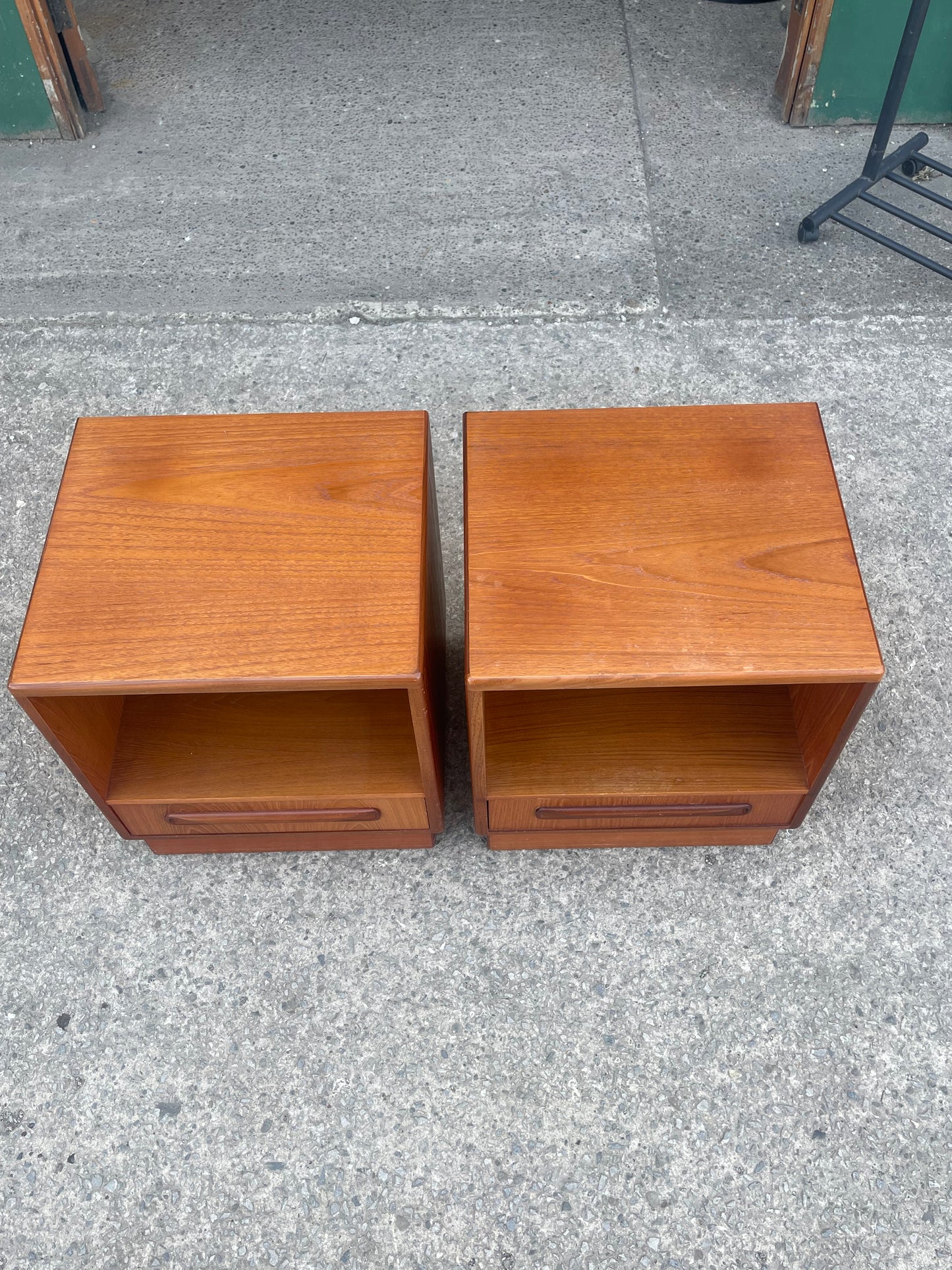 Pair of G Plan Fresco Teak Bedside Cabinets Mid Century Vintage Bedside Tables