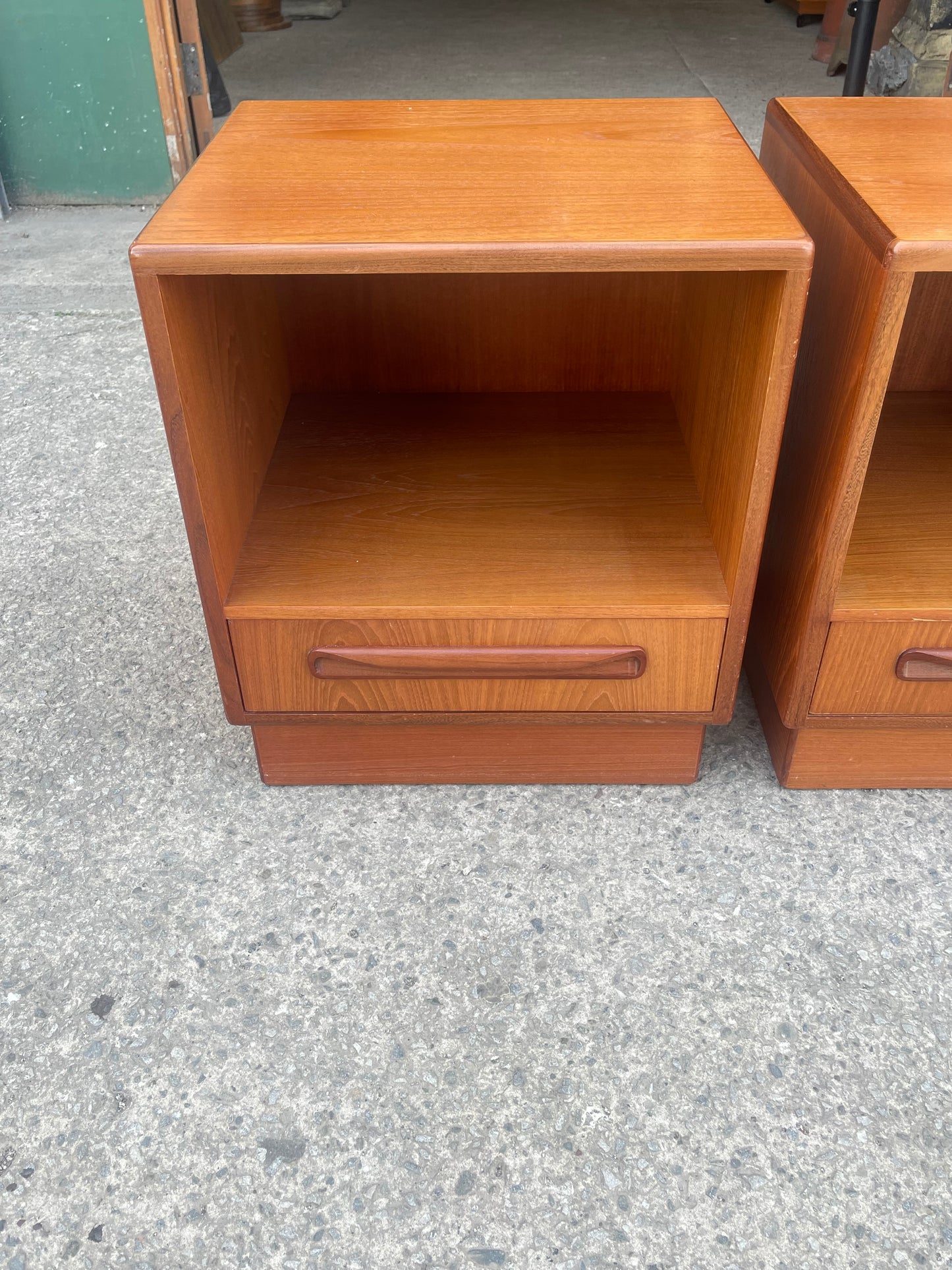 Pair of G Plan Fresco Teak Bedside Cabinets Mid Century Vintage Bedside Tables
