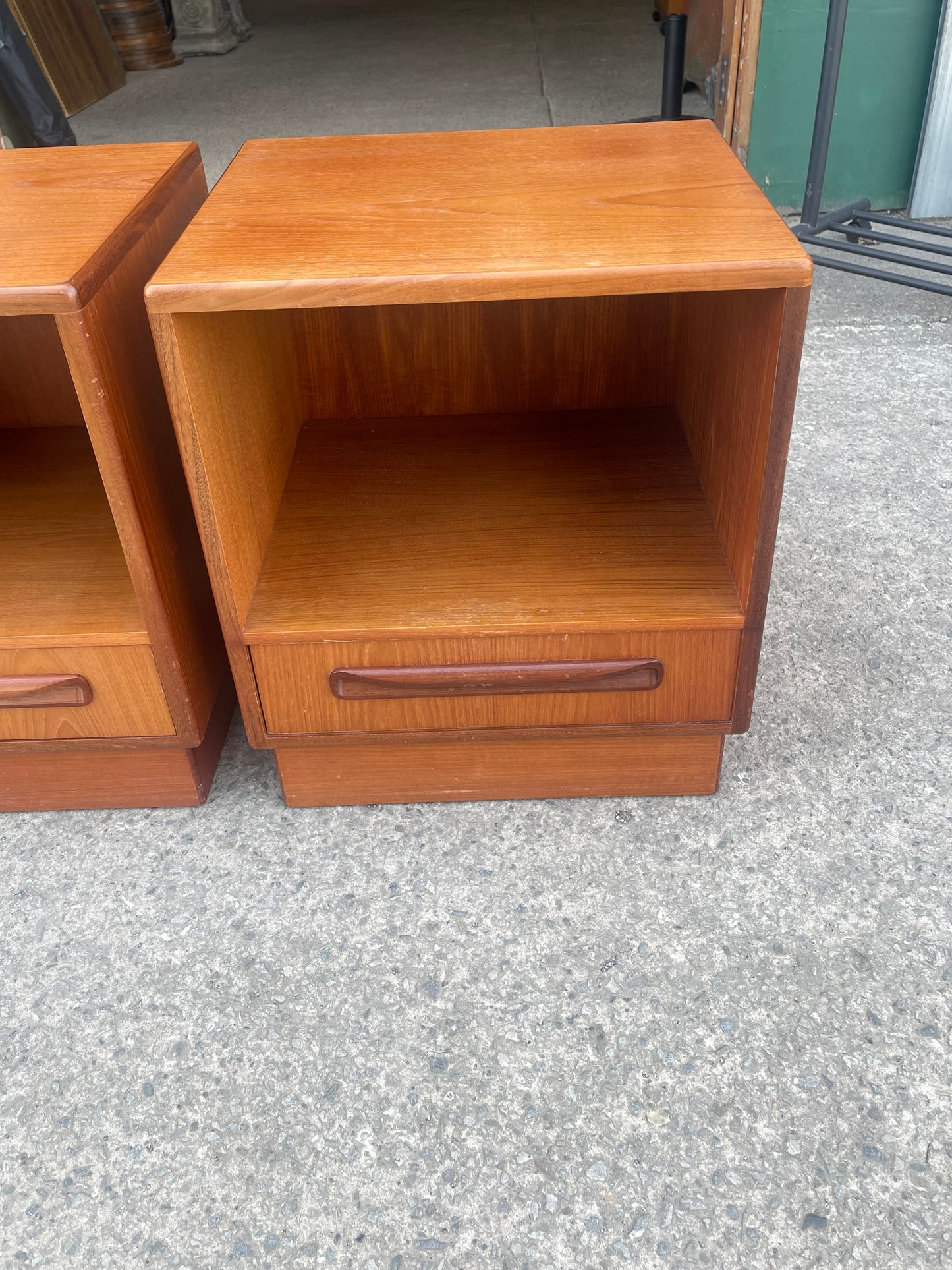 Pair of G Plan Fresco Teak Bedside Cabinets Mid Century Vintage Bedside Tables