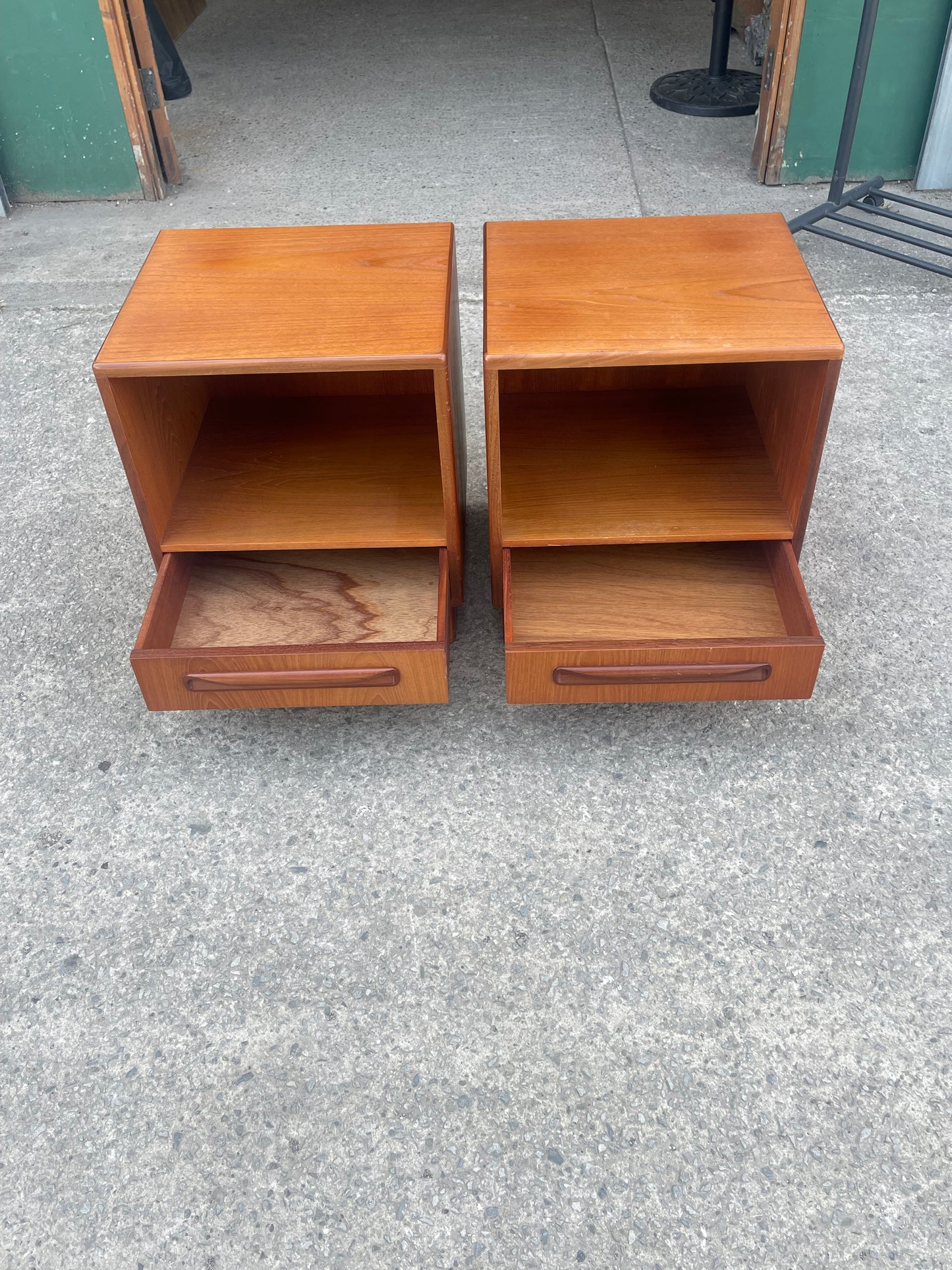 Pair of G Plan Fresco Teak Bedside Cabinets Mid Century Vintage Bedside Tables