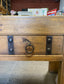 Vintage style rustic 'Butcher's block' wooden unit
