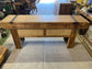 Vintage style rustic 'Butcher's block' wooden unit
