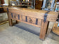 Vintage style rustic 'Butcher's block' wooden unit
