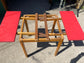 1960s extending red formica table