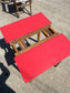 1960s extending red formica table