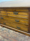 Vintage Antique Style 5 Drawer Wooden Chest of Drawers – Ornate Brass Handles