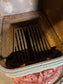 Beautiful ornate cast iron log burner