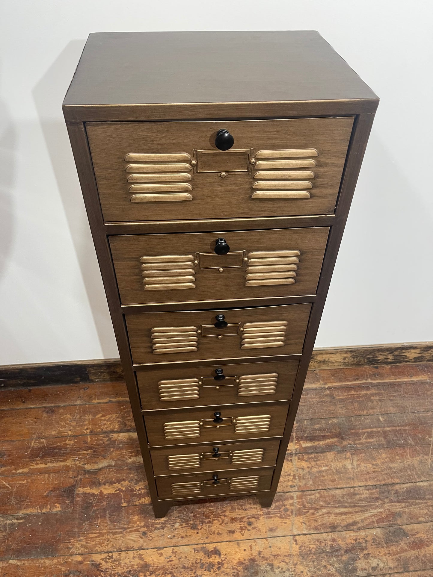 Industrial Style Tallboy 7 Drawer Storage Cabinet Unit Chest