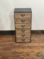 Industrial Style 6 Drawer Storage Unit – Wooden Drawers & Black Metal Frame