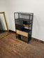 Industrial Style Metal & Wood Storage Cabinet Shelving Unit Drawers