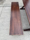 Solid Wood Dining Table & 2 Benches Rustic Wooden Kitchen Garden Pub Restaurant
