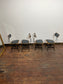 One Of A Kind Custom Built Industrial Rotating Adjustable Chairs - Set Of 4