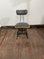 One Of A Kind Custom Built Industrial Rotating Adjustable Chairs - Set Of 4