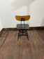 One Of A Kind Custom Built Industrial Rotating Adjustable Chairs - Set Of 4
