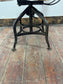 One Of A Kind Custom Built Industrial Rotating Adjustable Chairs - Set Of 4