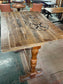 Pair of Rustic Brewery High Poseur Tables – Wooden Pub / Bar Tables