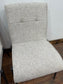 Pair of off-white / light grey textured fabric chairs