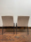 Pair of off-white / light grey textured fabric chairs