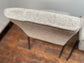 Pair of off-white / light grey textured fabric chairs